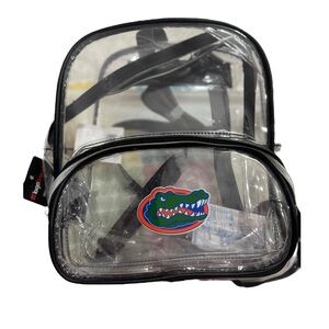 Logo Brand Clear Stadium Backpack with Gator Logo